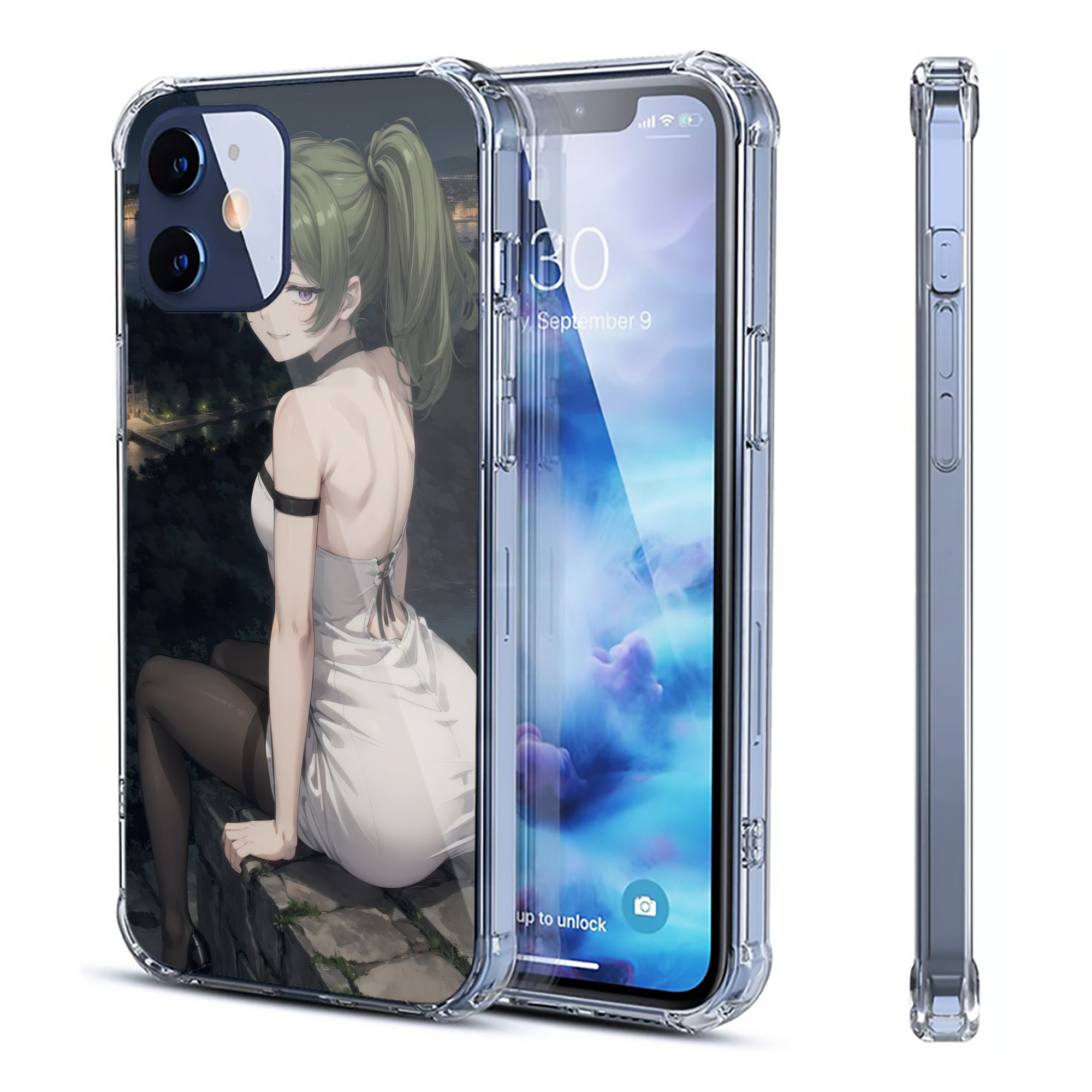 （画像用） 葬送のフリーレン Frieren 【iPhone 12シリーズ対応】透明スマホケース（クリアソフトケース）